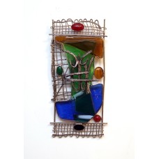 Shakil Ismail, 08 x 22 Inch, Metal & Glass Casting with Semi Precious Stone, SCULPTURE, AC-SKL-002