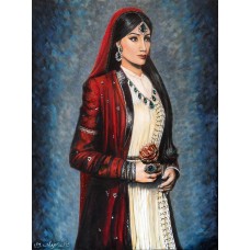Shanzay Subzwari, 24 x 30 Inch, Acrylics on Canvas,  Figurative Painting, AC-SSB-002