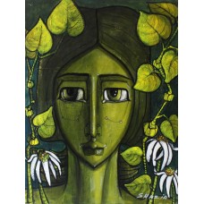Shazia Salman, 18 x 24 Inch, Acrylics on Canvas, Figurative Painting, AC-SAZ-052