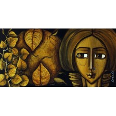Shazia Salman, 18 x 36 Inch, Acrylics on Canvas, Figurative Painting, AC-SAZ-065