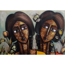 Shazia Salman, 30 x 42 Inch, Acrylics on Canvas, Figurative Painting, AC-SAZ-069