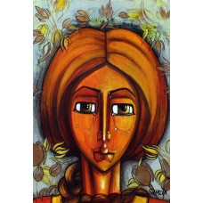 Shazia Salman, 36 x 24 Inch, Acrylics on Canvas, Figurative Painting, AC-SAZ-062