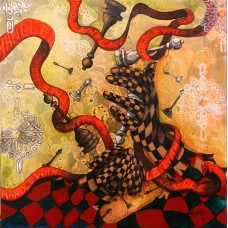 Shazia Salman, Grasp, 30 x 30 Inch, Acrylics on Canvas, Surrealistic Painting, AC-SAZ-028