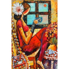 Shazley Khan, 24 x 36 Inch, Acrylic on Canva, Figurative Painting, AC-SZK-009