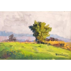 Tahir Bilal Ummi, 12 x 18 Inch, Oil on Canvas, Landscape Painting, AC-TBL-049