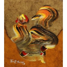 Tariq Hussain, untitled, 14 x 16, Acrylic on Canvas,Calligraphy Painting, AC-TRH-017