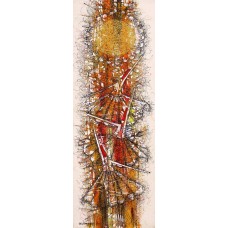 Uzma Rashid, 12 x 36 Inch, Mixed Media on Canvas, Figurative Painting, AC-UZR-020