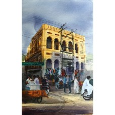 Zahid Ashraf, 18 x 30 Inch, Water Color on Paper, Cityscape Painting, AC-ZHA-007