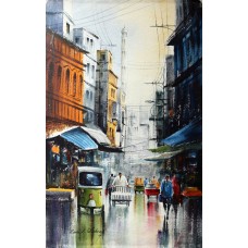 Zahid Ashraf, 20 x 30 Inch, Water Color on Paper, Cityscape Painting, AC-ZHA-003