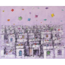 Zahid Saleem, 13 x 16 Inch, Acrylic on Canvas,  Cityscape Painting, AC-ZS-107