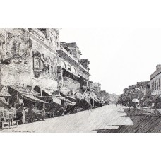 Zameer Hussain, 10 x 16 Inch, Pen ink On Paper, Cityscape Painting-AC-ZAH-122