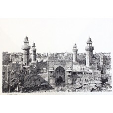 Zameer Hussain, 11 x 16 Inch, Pen ink On Paper, Cityscape Painting-AC-ZAH-119