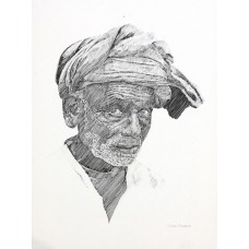 Zameer Hussain, 12 X 16 Inch, Pen ink on paper, Figurative Painting -AC-ZAH-098