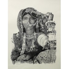 Zameer Hussain, untitled 22 X 28 Inch, Pen ink on paper, Figurative Painting -AC-ZAH-053