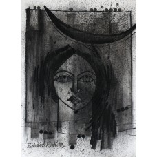 Zohaib Rind, 10 x 14 Inch, Charcoal on Paper, Figurative Painting, AC-ZR-081