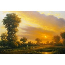 Zulfiqar Ali Zulfi, 24 x 36 inch, Oil on Canvas, Landscape Painting-AC-ZUZ-013