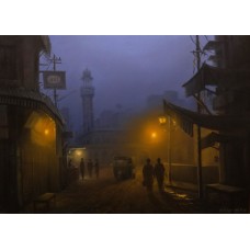 Zulfiqar Ali Zulfi, 30 x 40 inch, Oil on Canvas, Cityscape Painting-AC-ZUZ-034