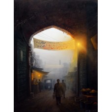 Zulfiqar Ali Zulfi, 40 x 30 inch, Oil on Canvas, Cityscape Painting-AC-ZUZ-048