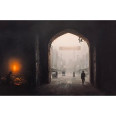 Zulfiqar Ali Zulfi,, 22 x 30 inch, Oil on Canvas, Cityscape Painting-AC-ZUZ-003