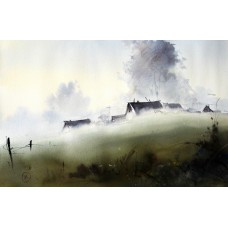 Ilya Ibryaev, Untitled, 14 x 21 Inch, Watercolour on Paper, Landscape Painting, AC-ILY-001