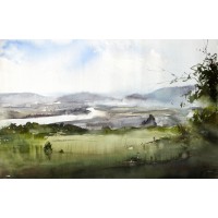 Ilya Ibryaev, Untitled, 14 x 21 Inch, Watercolour on Paper, Landscape Painting, AC-ILY-002