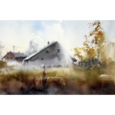 Ilya Ibryaev, Untitled, 14 x 21 Inch, Watercolour on Paper, Landscape Painting, AC-ILY-004